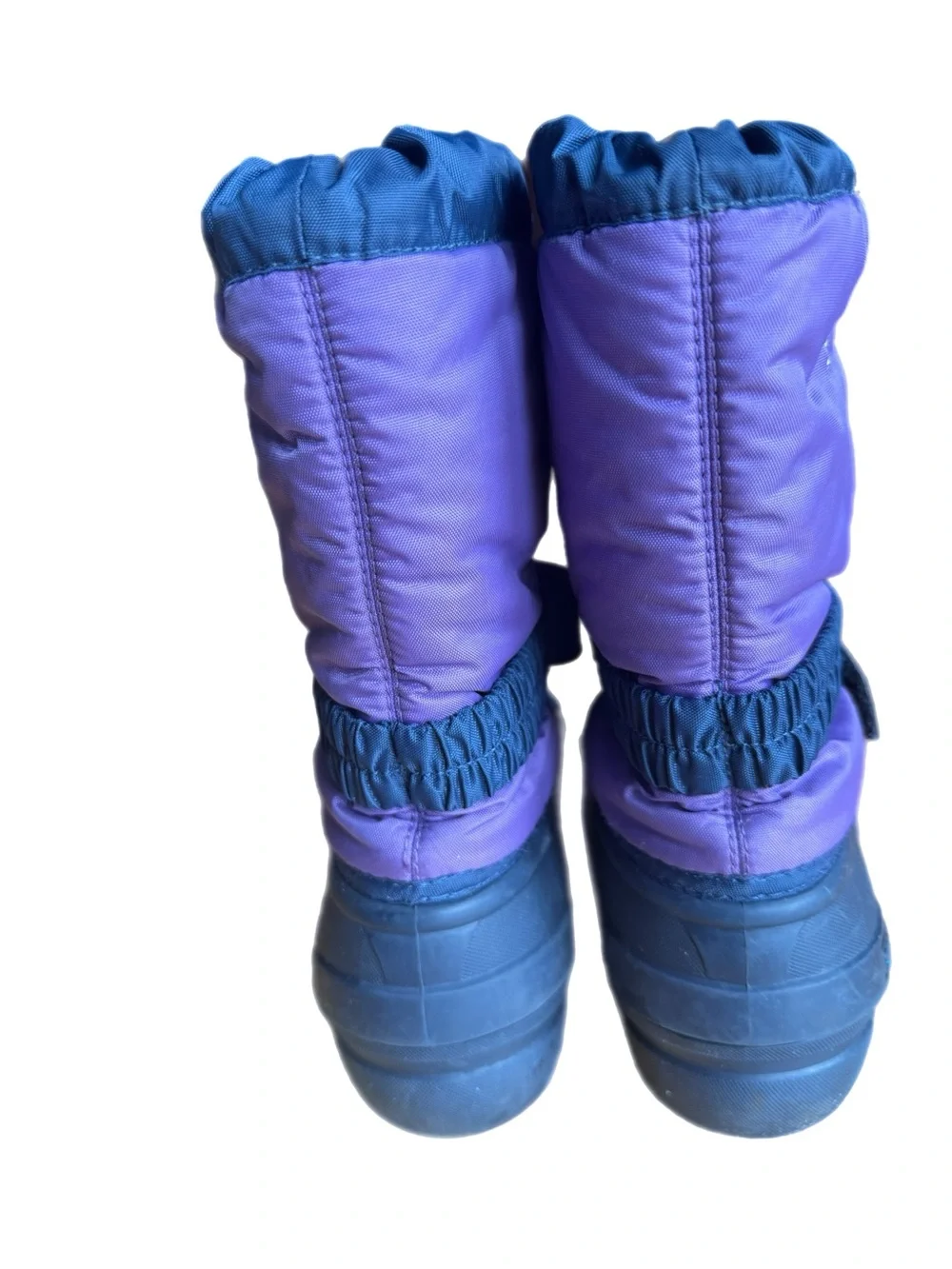 Sorel Flurry Youth Purple Insulated Waterproof Snow Boots with Strap Size 4